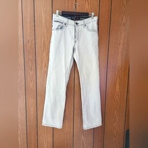 Tony Hawk White washed skinny straight jeans Mens size 30x32